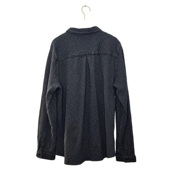 Carbon 2 Cobalt Women's Creekside Knit Shirt Size XL Button Down Textured - Picture 3 of 4